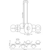  Visilica na sajli ELEMENTI 6xG9/8W/230V bela | Eponuda.com