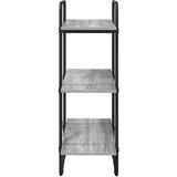  Polica 3 razina 80 x 35 x 105 cm PB Siva Sonoma Slike
