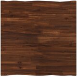  70 x 70 x 75 cm Čvrsto drvo akacije Tamno smeđa i crna | shoptok.hr