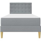  Okvir kreveta s madracem Svijetlo siva 90 x 200 cm tkanina | shoptok.hr