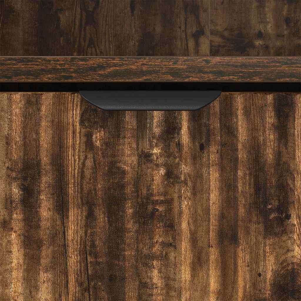 vidaXL Nočna omarica Dimljeni hrast 49 x 36 x 61 cm Konstruiran les | Shoptok.si
