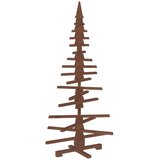  Drveno božićno drvce KOTKA 150 cm Masivna borovina - 150 cm Tamno smeđa završna obrada | shoptok.hr