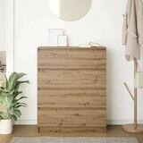 vidaXL Komoda boja hrasta artisan 80x35x99 cm konstruirano drvo | shoptok.hr