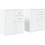  Komoda 2 kom bijela 60 x 31 x 70 cm od konstruiranog drva | Eponuda.ba