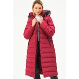 Dewberry Z6779 WOMEN'S COAT-BURGUNDY | shoptok.hr