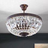 Orion DL 7-487/3 - kristalni luster na šipci ARILA 3xE14/40W/230V prečnik 40 cm smeđa/patina | Eponuda.com