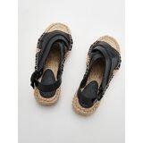 Reserved Espadrile s kožnim gornji&amp;scaron;tem - crno Slike