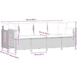  5-dijelni set vrtnih sofa s jastucima poliratan smeđi | shoptok.hr