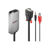 Lindy 38296 prilagodnik za video kabel Črna, Bela | Shoptok.si