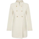 Trendyol Ecru Button Detailed Regular Midi Coat | Shoptok.si