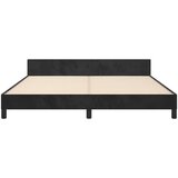 vidaXL Okvir za krevet s uzglavljem crni 180x200 cm baršunasti | shoptok.hr