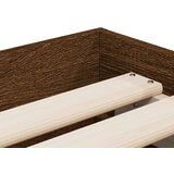  Okvir kreveta s ladicama oja smeđeg hrasta 75x190 cm drveni | shoptok.hr