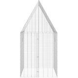  Kletka za zajce srebrna 200 x 100 x 210 cm Cinkana jeklena, (5000204308) | Shoptok.si