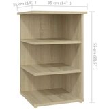  Stranska omarica sonoma hrast 35x35x55 cm iverna plošča, (20620755) | Shoptok.si