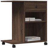  Stalak za pisač s kotačima smeđa boja hrasta 60 x 40 x 68 5 cm | shoptok.hr