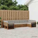  Set vanjskih sofa 7 kom. Prirodna i svjetlosiva | shoptok.hr