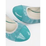 Shelvt Blue ballerinas with a white strainer | shoptok.hr