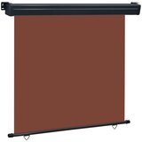 vidaXL Balkonska bočna tenda 170 x 250 cm smeđa | shoptok.hr