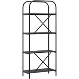  Polica Crni hrast 60 x 30 x 146 cm Konstruirano drvo | shoptok.hr