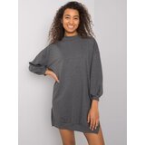 RUE PARIS Dress-RV-SK-7207.03-dark gray Cene