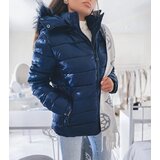 Gemre Navy jacket with a fur hood Poisson | Shoptok.si