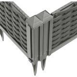  Cvetlično korito z zatiči svetlo sivo 42,5x42,5x28,5 cm PP | Shoptok.si