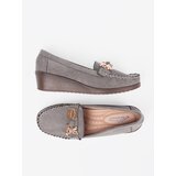 Shelvt Grey shoes with a golden teddy bear | ePonuda.com