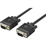 Digitus VGA kabel VGA 15-polni vtič, VGA 15-polni vtič 3.00 m črna AK-310103-030-S okrogel, dvojno oklopljen, s feritnim jedrom VGA kabel, (20416898) Cene