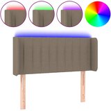  LED uzglavlje smeđesivo 103x16x78/88 cm od tkanine | shoptok.hr