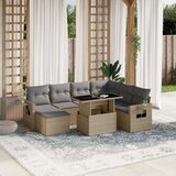 vidaXL 8-dijelni set vrtnih sofa od poliratana s jastucima bež | shoptok.hr