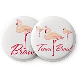 Spielehelden Značke Flamingo I Muški oproštaj od slobode 12 bedževa 5,6 cm ekstra velikih Poklon za muški oproštaj od slobode Cijene