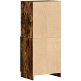 vidaXL Kuhinjska omarica dimljen hrast 57x41,5x131,5 cm inž. les | Shoptok.si
