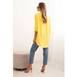 Kesi Włoski Shirt with a longer back yellow | shoptok.hr