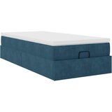  Okvir kreveta s madraca tamnoplavi 80x200cm baršunasti | shoptok.hr