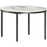  Stolić za kavu bijelo-crni Ø 65 cm od pravog punog mramora | shoptok.hr