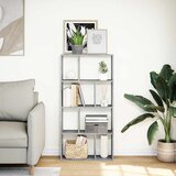  Regal za knjige boja betona 60x20x120,5 cm konstruirano drvo | shoptok.hr