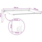  Električna retraktabilna tenda Sivosmeđa 4,5 × 3,5 m | shoptok.hr