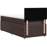  Krevet s oprugama i madracem tamnosmeđi 80x200 cm od tkanine | shoptok.hr