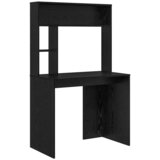 Stol s policom Crni hrast 91 x 50 x 149 cm Konstruirano drvo | shoptok.hr