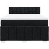  Krevet s oprugama i madracem crni 140x200 cm od tkanine | shoptok.hr