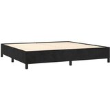  S oprugama i madracem crni 200x200 cm baršunasti | shoptok.hr
