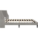  Krevetna konstrukcija Svijetlo siva 180 x 200 cm Baršun | shoptok.hr