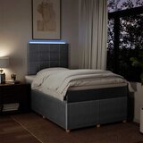  Krevet s oprugama i madracem svjetlosivi 120x190 cm od tkanine | shoptok.hr