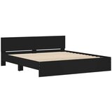 vidaXL Okvir za krevet s uzglavljem crni 160x200 cm | shoptok.hr
