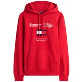 Tommy Hilfiger Majica mornarska / rdeča / bela | Shoptok.si