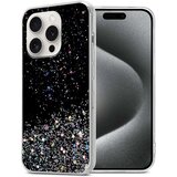 Cadorabo Ohišje, združljivo z Apple iPhone 15 PRO in črna z bleščicami - Zaščitni ovitek iz prožnega silikona TPU s svetlečimi bleščicami, (20859964) Cene
