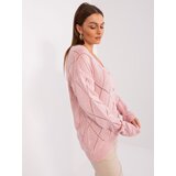 RUE PARIS Sweater-LC-SW-A10-1.23X-Light Pink | Shoptok.si