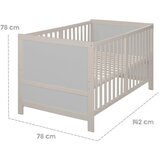 Roba Sivi dječji krevet s podesivom visinom 70x140 cm Easy Sleep – | shoptok.hr