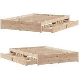 vidaXL Okvir kreveta bez madraca 120 x 190 cm od masivne borovine | shoptok.hr