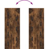  Vješalica za kapute na zidu Dimljeni hrast 30 x 1,5 x 80 cm | Eponuda.com